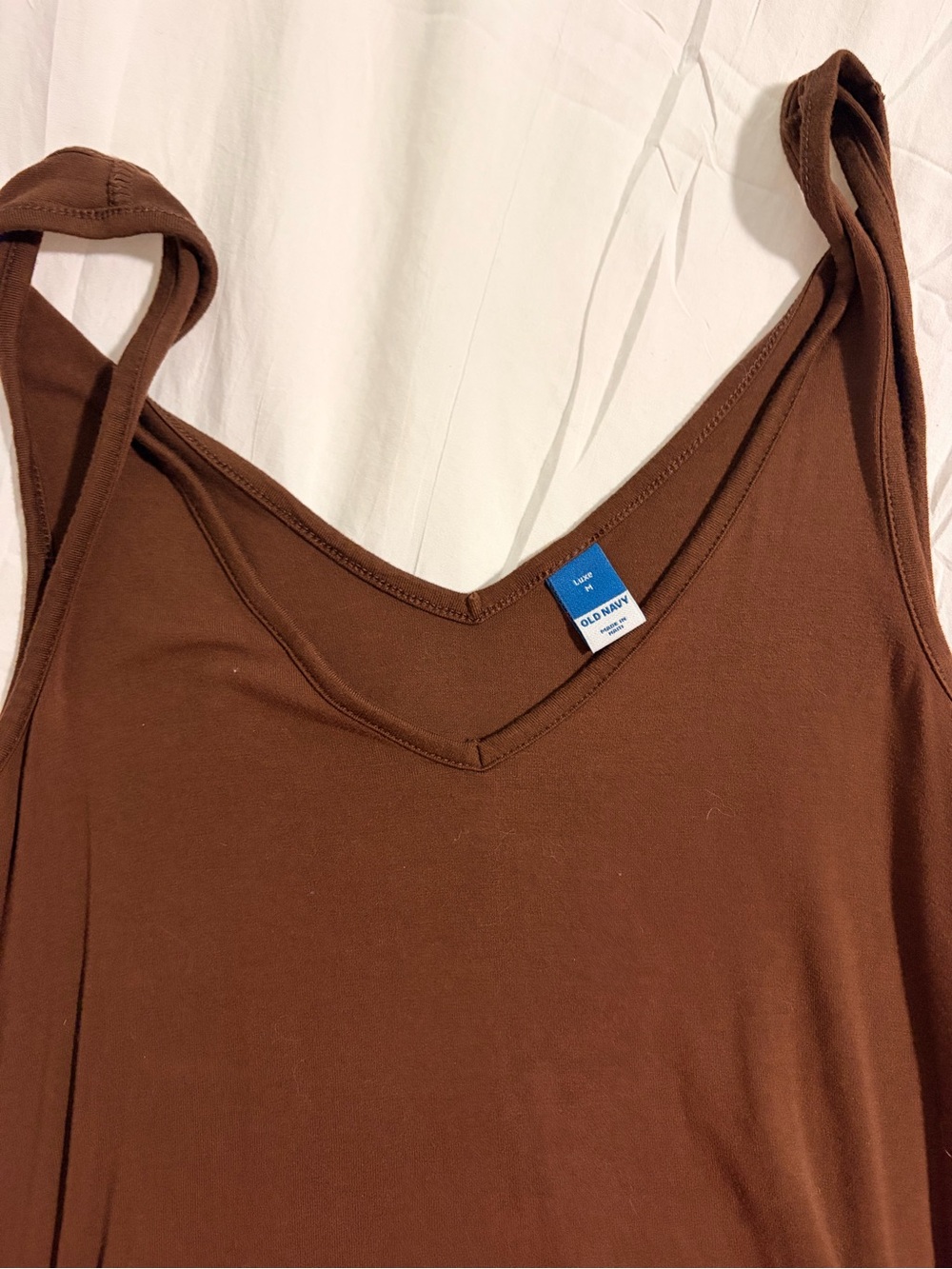 Old Navy Brown V-Neck luxe Tank Top